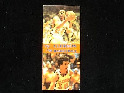 1979-80 Clemson University Basketball Media Guide - EX+