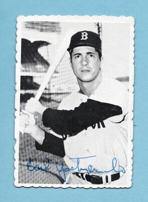 1969 Topps Deckle Edge #4 Carl Yastrzemski Boston Red Sox Baseball Card  