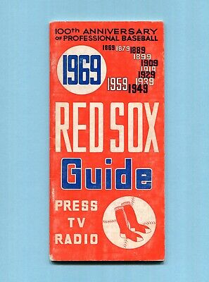 1969 Boston Red Sox MLB Media Guide  