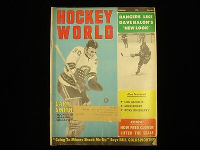 February 1970 Hockey World Magazine - Gary Smith and Dave Balon Cover