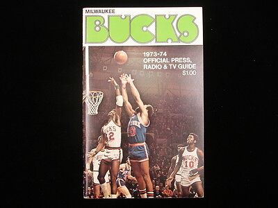 1973-74 Milwaukee Bucks NBA Media Guide