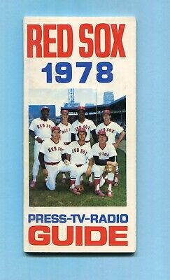  Boston Red Sox Lot of 5 MLB Media Guides 1972 1974 1975 1977 1978  