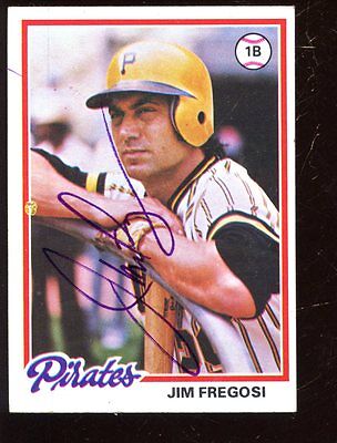 1978 Topps Baseball Card #323 Jim Fregosi Autographed EX+