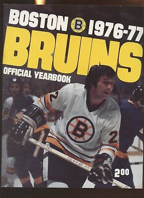 1976/1977 NHL Hockey Boston Bruins Yearbook EXMT