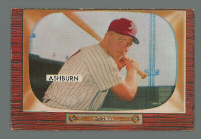 1955 Bowman #130 Richie Ashburn Philadelphia Phillies Baseball Card EX