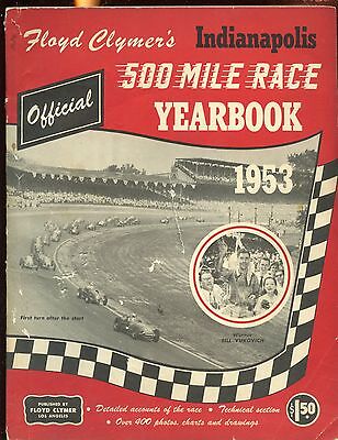 1953 Floyd Clymer's Indianapolis 500 Car Race Yearbook