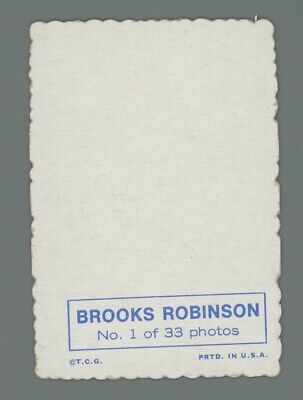 1969 Topps Deckle Edge #1 Brooks Robinson Baltimore Orioles Baseball Card  