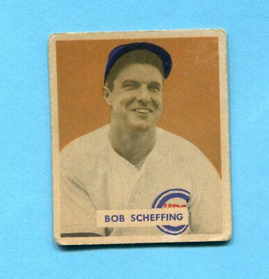 1949 Bowman #83 Bob Scheffing Chicago Cubs Baseball Card VG