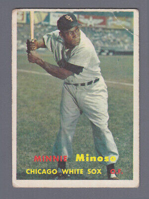 1957 Topps #138 Minnie Minoso Chicago White Sox Baseball Card Low Grade