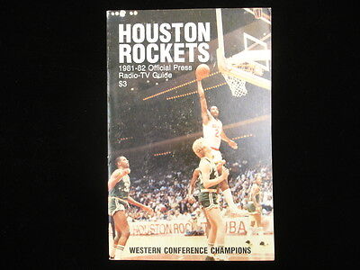 1981-82 Houston Rockets Media Guide