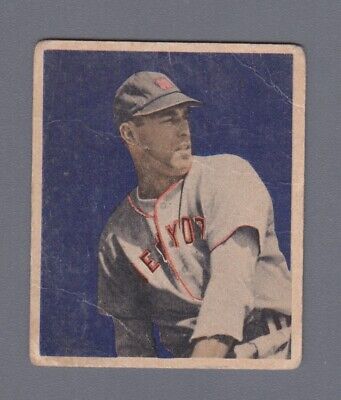 1949 Bowman #35 Vic Raschi New York Yankees Rookie Baseball Card Low Grade 