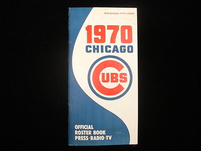 1970 Chicago Cubs Baseball Mid-Season Media Guide