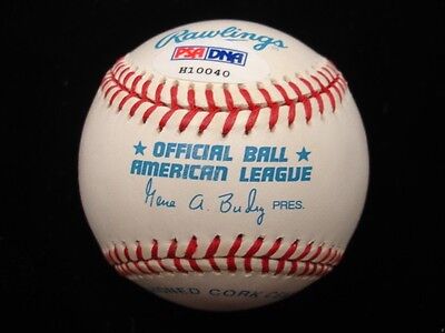 Jack DeMaestro Autographed Official American League Baseball - PSA