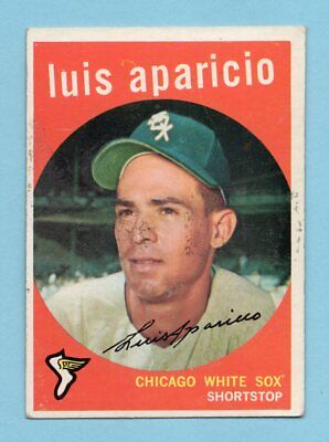 1959 Topps #310 Luis Aparicio Chicago White Sox Baseball Card Vg/Ex