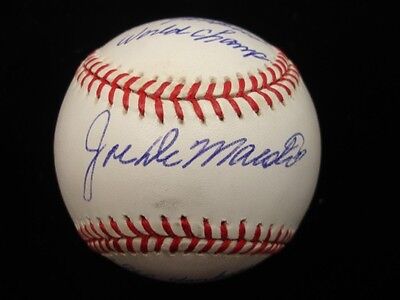 Jack DeMaestro Autographed Official American League Baseball - PSA