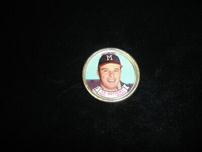 Original 1964 Topps Baseball Coin Eddie (Ed) Mathews Milwaukee Braves #33