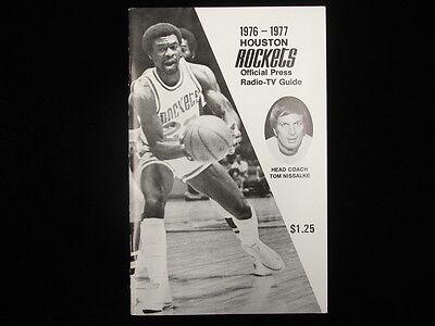 1976-77 Houston Rockets Media Guide