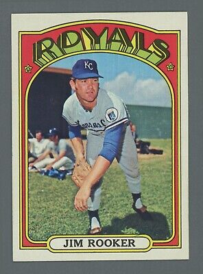 1972 Topps #742 Jim Rooker Kansas City Royals High Number Baseball Card NM