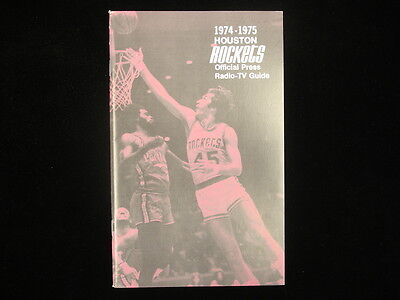 1974-75 Houston Rockets Basketball Media Guide