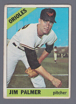 1966 Topps #126 Jim Palmer Baltimore Orioles Rookie Baseball Card G - VG