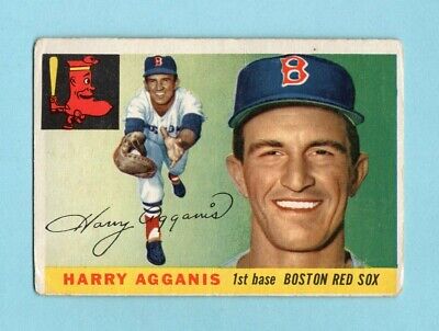 1955 Topps #152 Harry Agganis Boston Red Sox Rookie Baseball Card VG