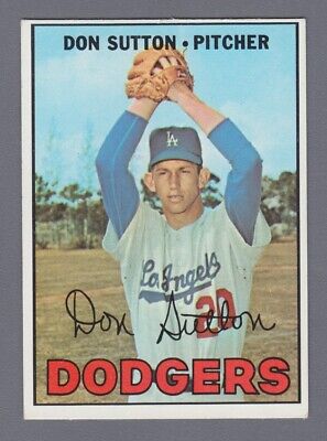 1967 Topps #445 Don Sutton Los Angeles Dodgers Baseball Card EX+ app wrk  