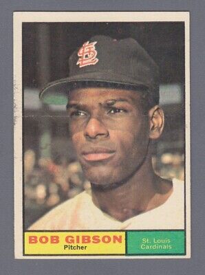 1961 Topps #211 Bob Gibson St. Louis Cardinals Baseball Card Ex/Mt o/c pl  