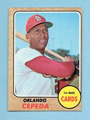 1968 Topps #200 Orlando Cepeda St. Louis Cardinals Baseball Card EX+ o/c  