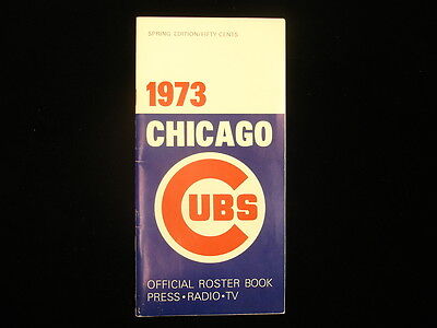 1973 Chicago Cubs Baseball Media Guide