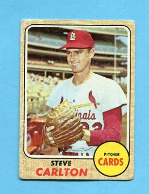 1968 Topps #408 Steve Carlton St. Louis Cardinals Baseball Card Low Grade  