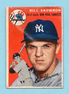 1954 Topps #239 Bill Skowron NY Yankees Rookie Baseball Card Low Grade