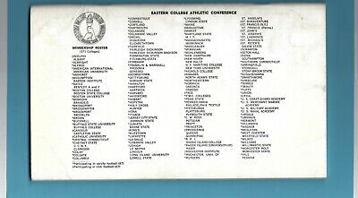 1968 Eastern College Athletic Conference Football Media Guide 