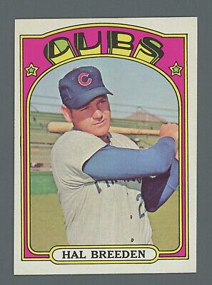 1972 Topps #684 Hal Breeden Chicago Cubs High Number Baseball Card NM 