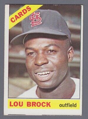 1966 Topps #125 Lou Brock St. Louis Cardinals Baseball Card Vg/Ex ap o/c wrk   