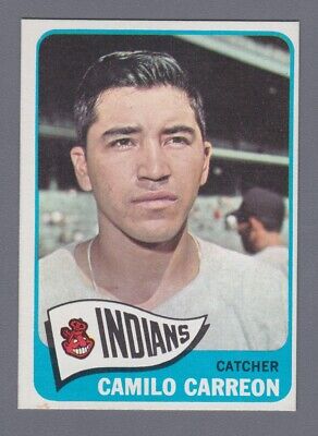 1965 Topps #578 Camilo Carreon Cleveland Indians Baseball Card NM sm sta