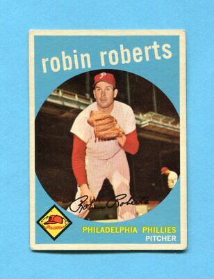 1959 Topps #352 Robin Roberts Philadelphia Phillies Baseball Card Vg/Ex wrks