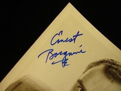 Ernest Borgnine Autographed 8" x 10" Black & White Photograph - B&E Hologram