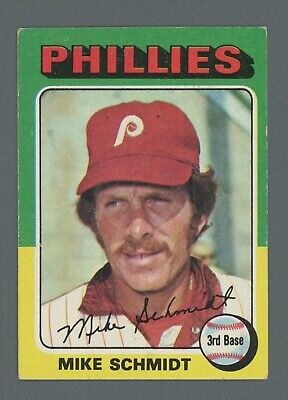 1975 Topps #70 Mike Schmidt Philadelphia Phillies Baseball Card Vg/Ex