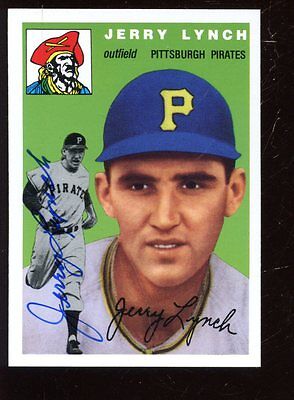 1994 Topps Archive 1954 Baseball Card #234 Jerry Lynch Autographed NRMT