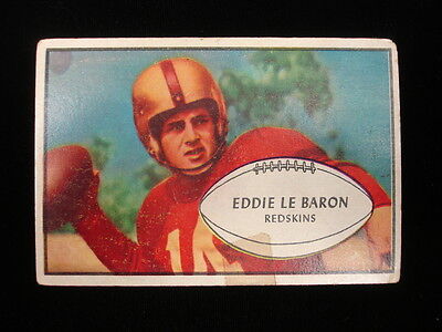 1953 Bowman #1 Eddie Le Baron Washington Redskins Card – Good/VG