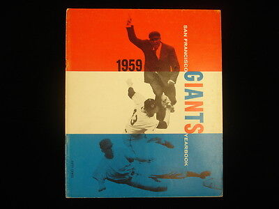 1959 San Francisco Giants Baseball Yearbook