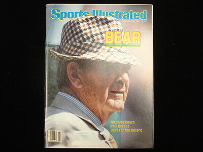 November 23, 1981 Sports Illustrated Magazine – Paul Bryant Cover