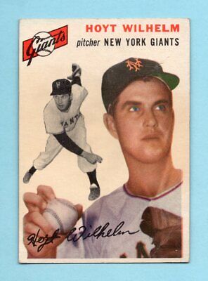 1954 Topps #36 Hoyt Wilhelm New York Giants Baseball Card Low Grade