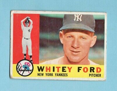 1960 Topps #35 Whitey Ford New York Yankees Baseball Card VG    