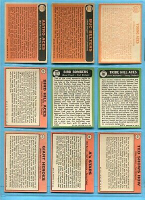 1961 thru 1969 Topps Lot of 18 Different Multi - Player Baseball Cards V/E - E/M