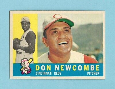 1960 Topps #345 Don Newcombe Cincinnati Reds Baseball Card Ex/Mt      