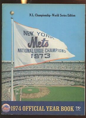 1974 MLB Baseball New York Mets Yearbook EX