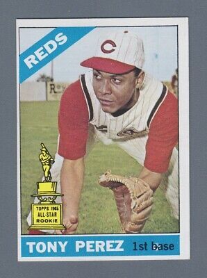 1966 Topps #72 Tony Perez Cincinnati Reds Baseball Card NM o/c