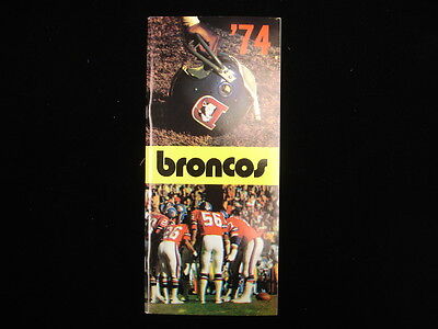 1974 Denver Broncos NFL Media Guide