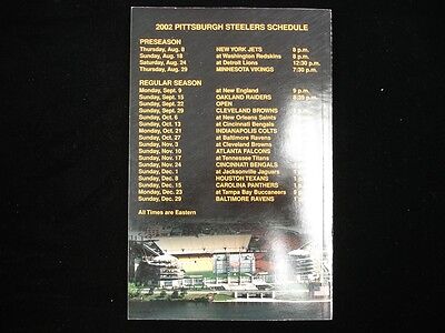 2002 Official Pittsburgh Steelers Media Guide